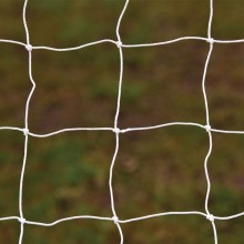Football goal net Edwards Wembley full size 7.32 x 2.44m. White 3mm 120mm mesh