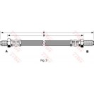 Brake pipe TRW PHC 129C  rear  suits VOLVO 240, 242, 244