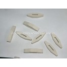 Rein Stop. Equestrian, Off-White rubber, four  pair 8x pieces, ex wyvern