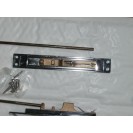 Flush door bolt , 12" standard bar ,flush fitting  chromium pair.