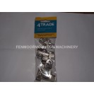4 Pair (8) Concealed 90 deg sprung hinge 35mm nickel plated Cabinet hinge 796089